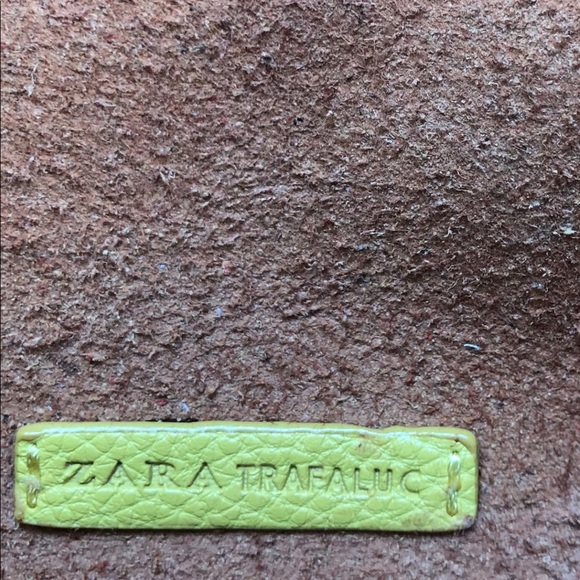 Zara Bags Zara Yellow Leather Backpack Poshmark